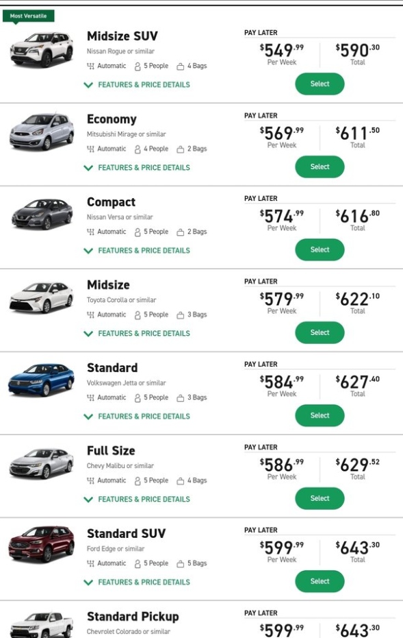 Niche Utama 2 How Much Does A Package Car Rental Cost? - Quora